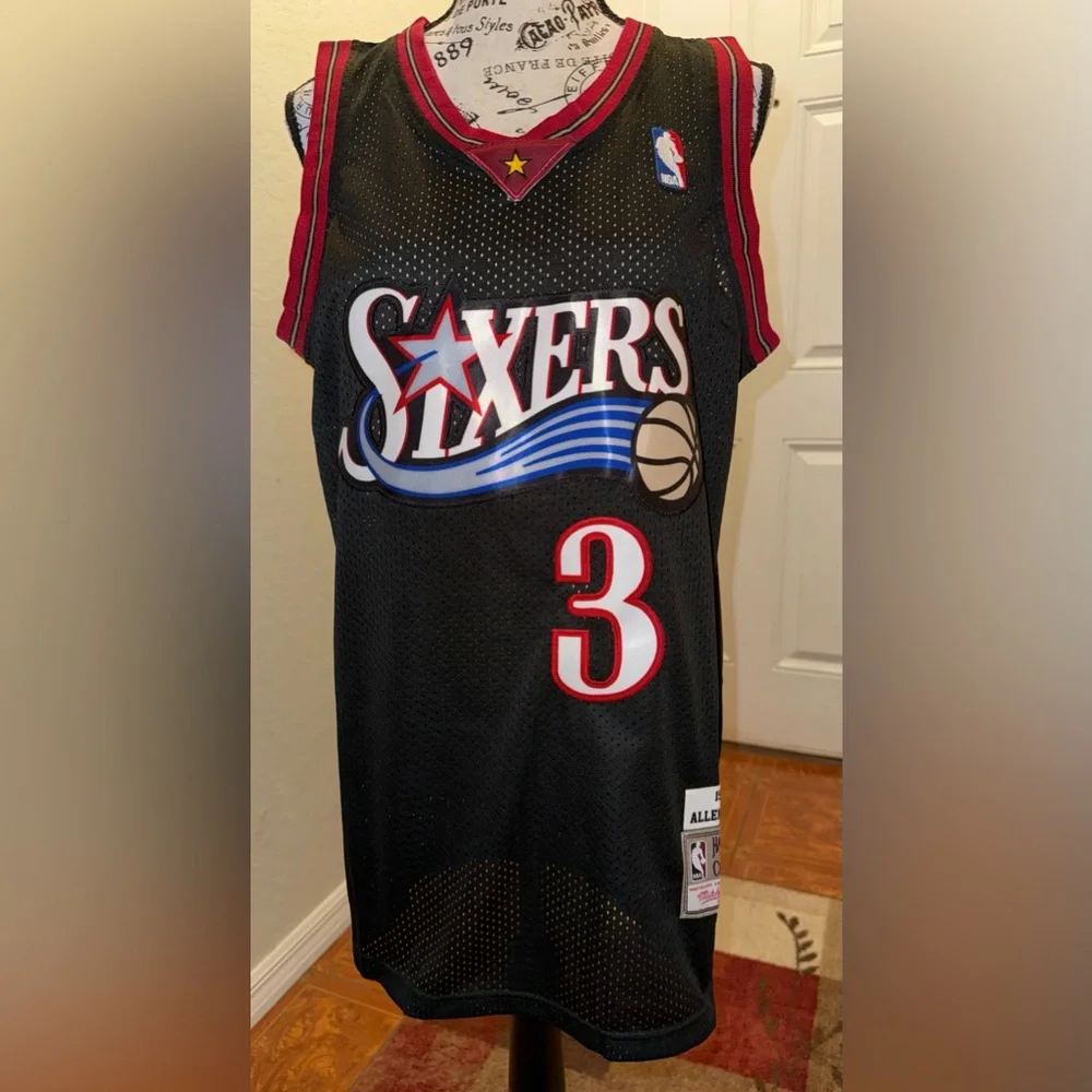 Mitchell & Ness Allen Iverson 97-98 Sixers #3 Basketball Jersey Authentic- NWT - Picture 3 of 6